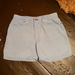 Vintage Levis Shorts -Light Wash High Rise Size 12 Misses